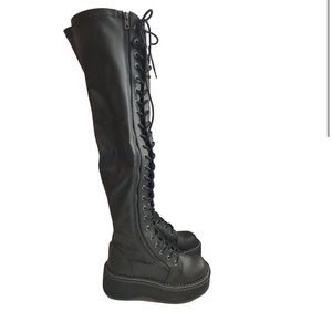 Cute above the knee Demonia boots Emily 375